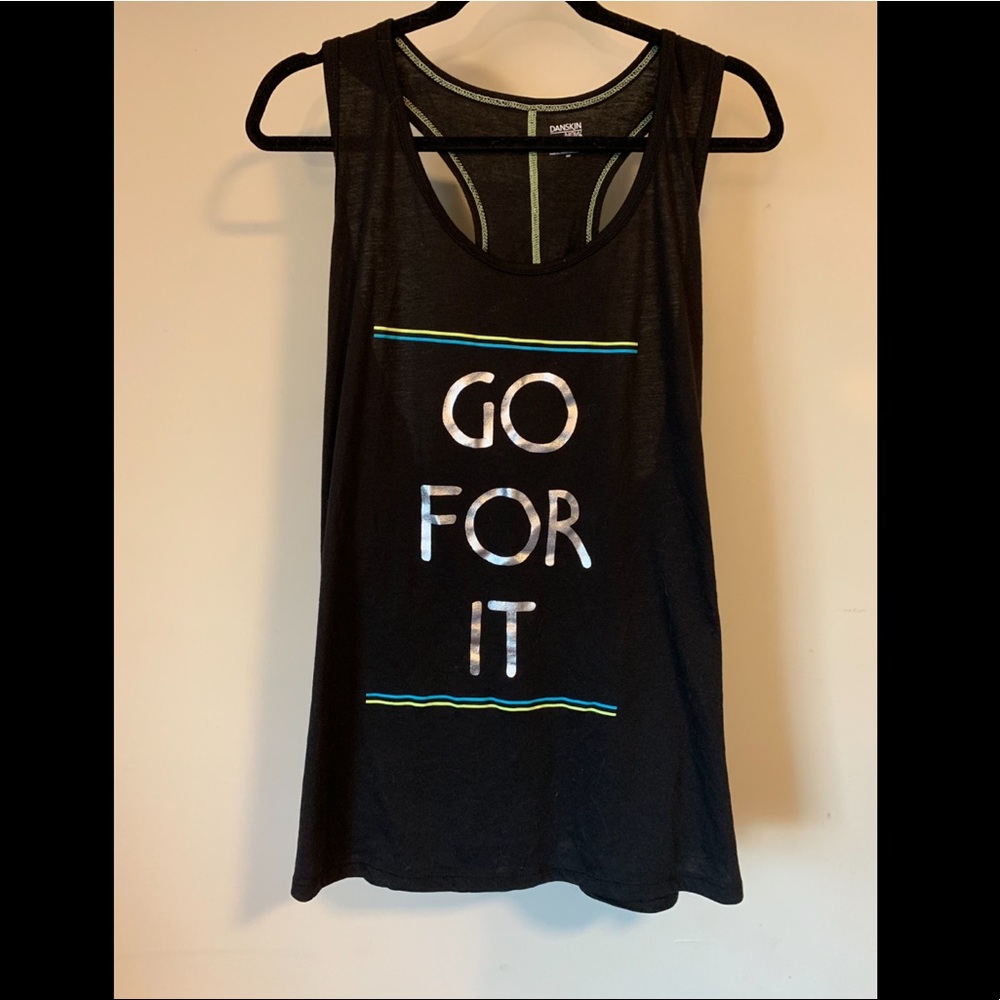 Plus sized athletic racerback (Black)